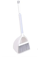 (White+Gray) Qidiwin Mini Broom&Dustpan