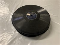 Stack of 78 RPM records 26 records