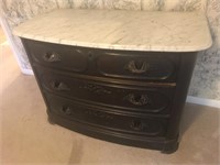 Marble Top Antique 3 Drawer Dresser