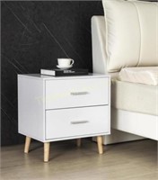 NightStand  2-Drawers Side Table