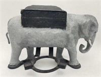 Vintage Cast Iron Elephant Cigarette Dispenser