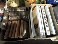 LEATHER-BOUND BOOKS AND COFFEE TABLE BOOKS