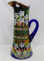 Enameled Forget-Me-Not tankard water pitcher