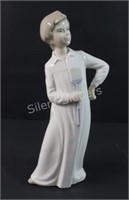 NAO by Lladro " Boy with Fly Swatter" Figurine