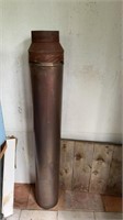 Copper oven pipe 54 in tall