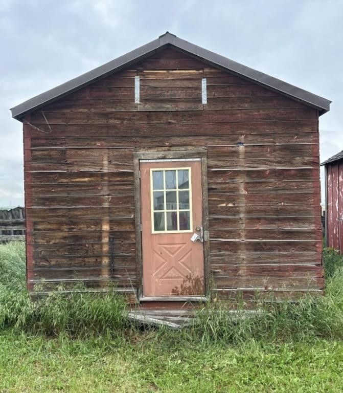 Peak Roof Wood Shed Approx  14'x'14'x16''