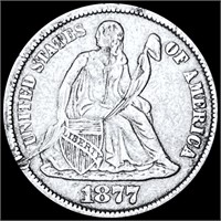 1877-CC Seated Liberty Dime LIGHTLY CIRCULATED