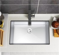 30x18x10in Undermount Single Bowl Kitchen Sink