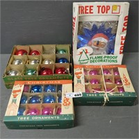 Vintage Christmas Ornamnets & Tree Topper