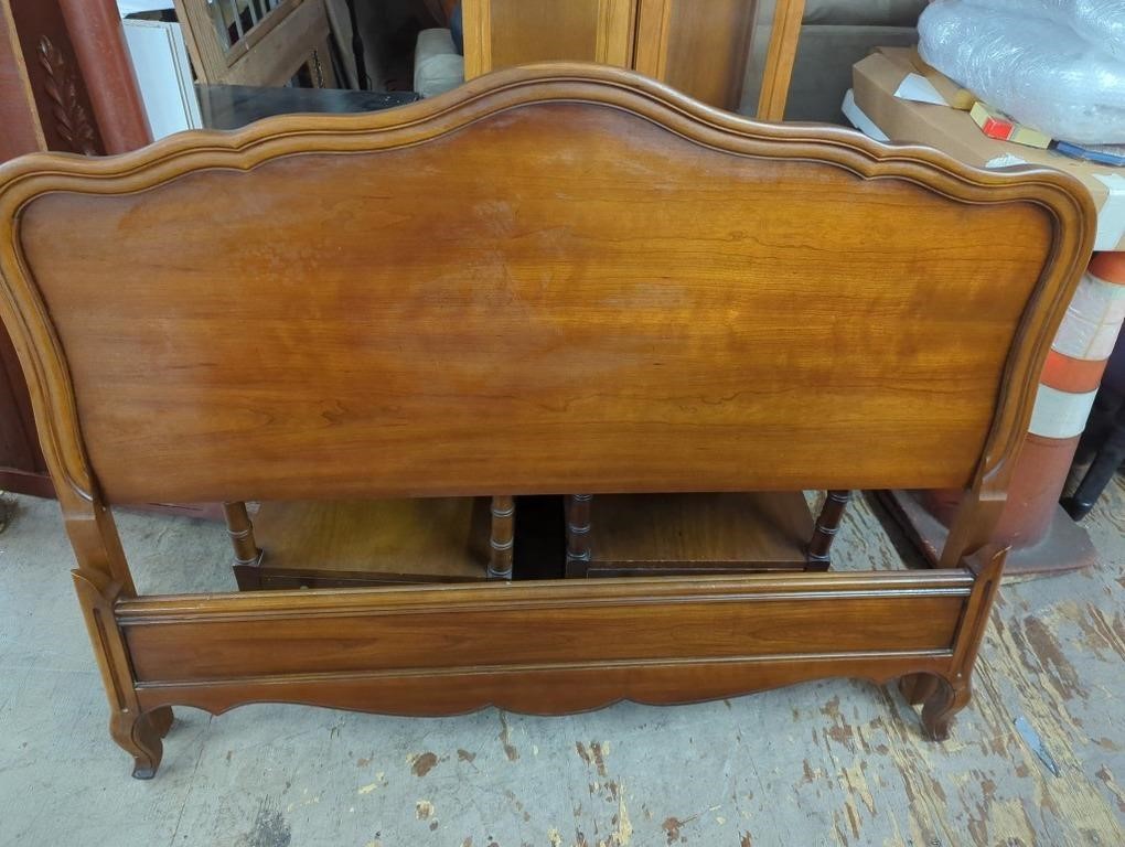 French provincial Head and Foot boards w/bed