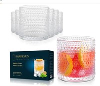 Bandesun Romantic Water Glasses, Set of 4