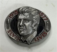 ELVIS LIVES BELT BUCKLE