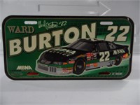 Ward Burton #22 License Plate