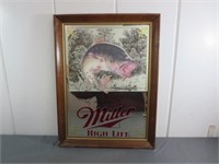 *Miller Large Mouth Bass Mirror 16" x 22"