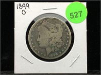 1899-O Morgan Silver Dollar in Flip