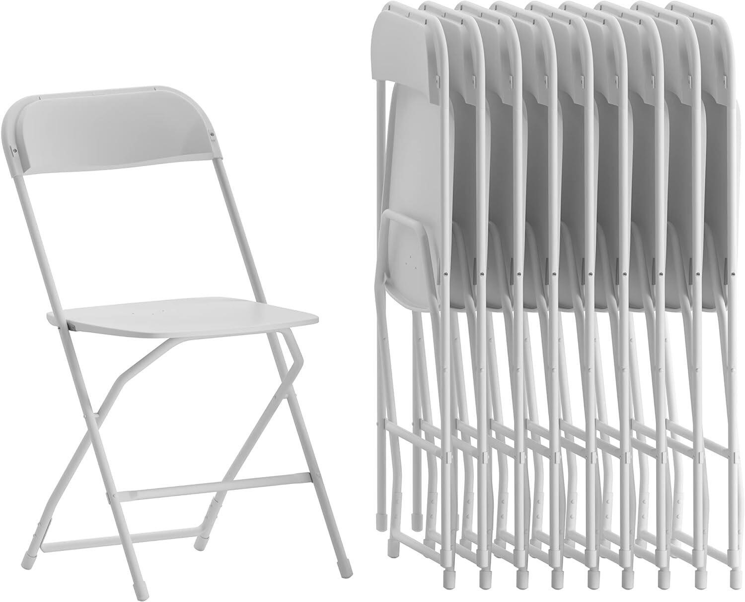 6pk Folding Chair  White