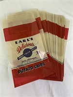 Earl’s Potato Chips wax paper bags