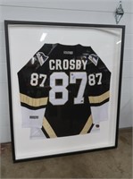 Framed Autographed Sidney Crosby Jersey (AACS