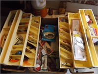 TACKLE BOX W/LURES & MISC. FISHING GEAR