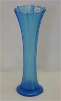 Pulled Loop 10 1/2" vase - celeste blue
