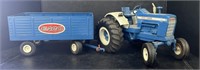 (E) Ford Blue Metal Toy Tractor With Esco