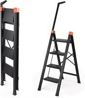 SEALED-Aluminum Ladder ALPURLAD 4 Step Portable Fo
