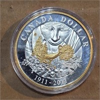 1911-2011 canada dollar coin