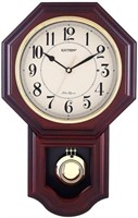 $70  Chiming Wall Clock - Westminster Chimes, Faux