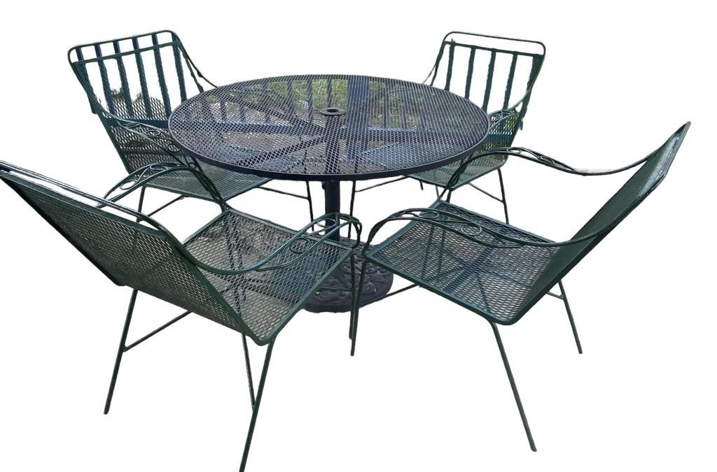 Vintage Metal Table & Chairs