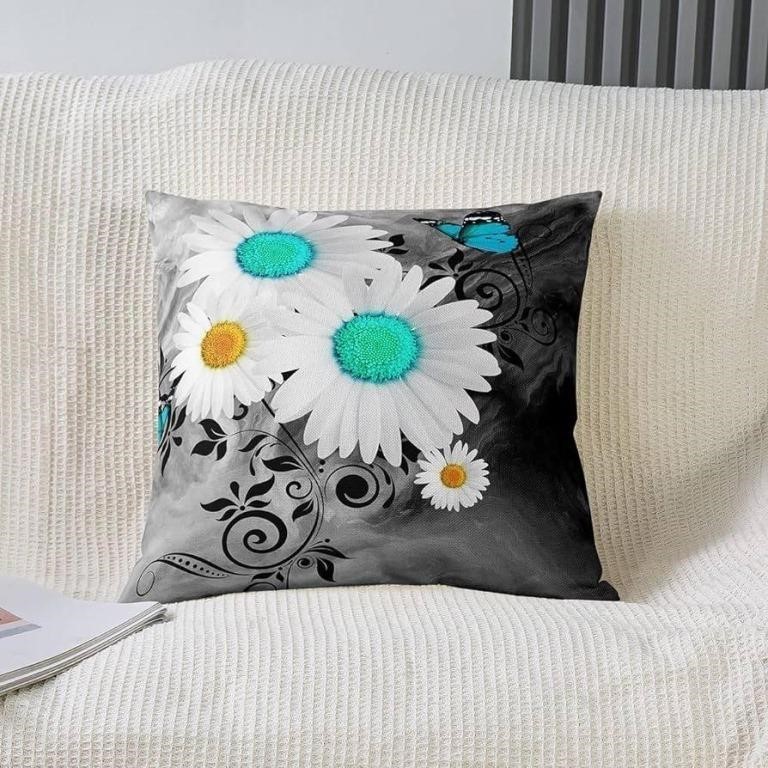 EROSEBRIDAL "Butterfly Flower" Throw Pillow Case