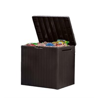 Keter City 30 Gallon Resin Deck Box for Patio Furn