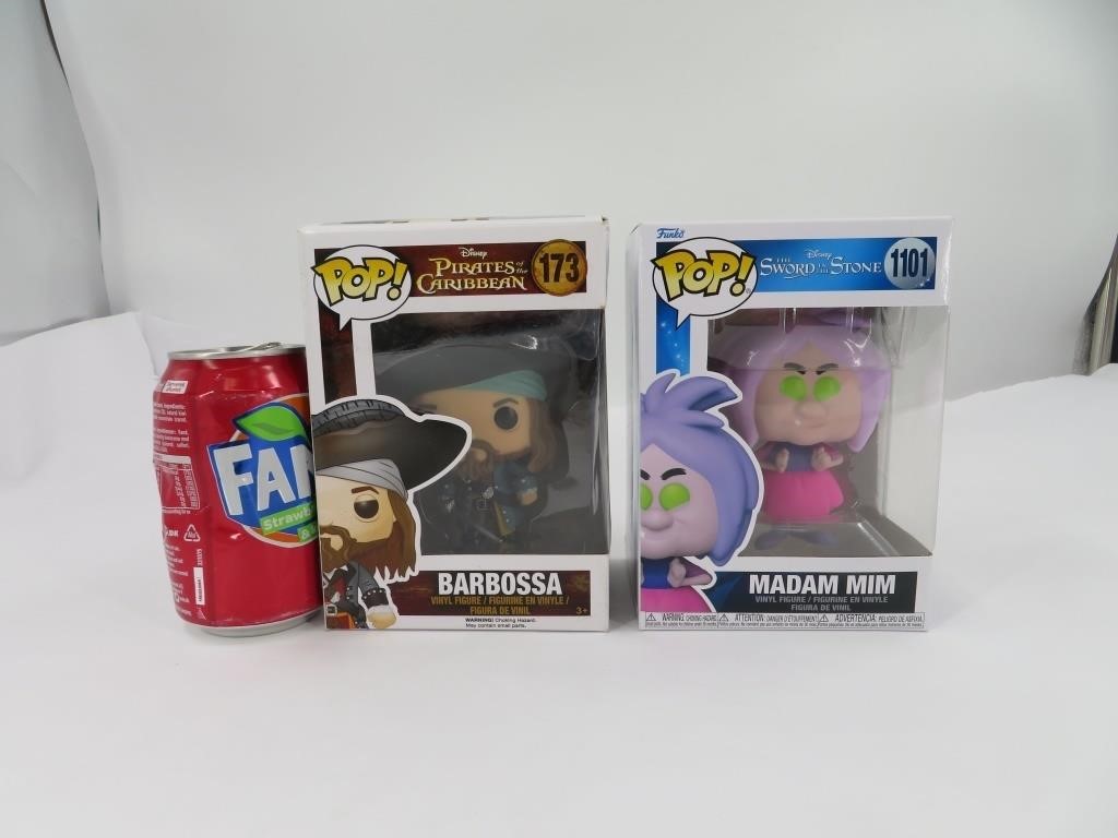 2 figurines Funko Pop Disney