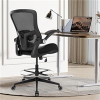 HOMIFYCO Drafting Chair  Tall  With Armrests