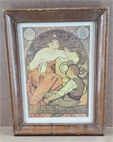 Alphonse Mucha Art Nouveau Framed Art Print