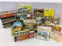 Group of Atlas HO Scale Model Kits in Boxes