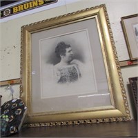ANT FRAMED PORTRAIT OF A LADY