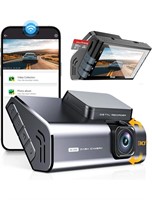 ($70) Dash Cam 4K Front and inside camera