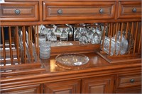 Glass Trays and Wine Glasses