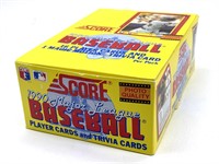 1990 Score MLB Unopened Baseball Card Packs in
