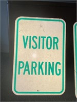 Visitor Parking Metal Sign