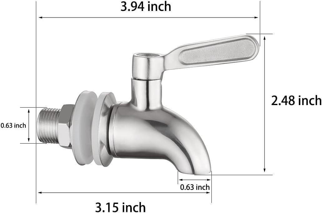 Beverage Dispenser Replacement Spigot, Universal