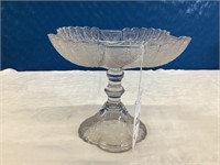 Antique Duncan Shell & Tassel Open Compote