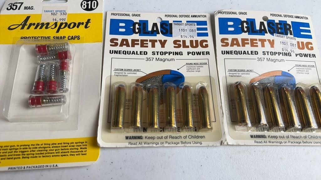 .357 Snap Caps & Safety Slugs