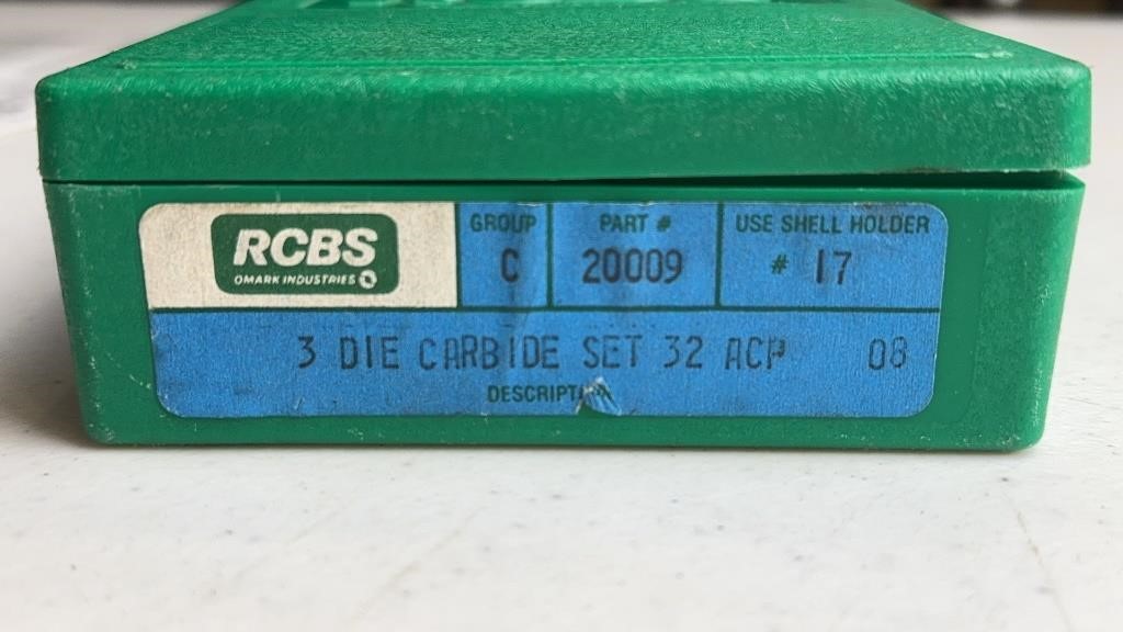 .32 ACP RCBS 4 Die Carbide Set #20009