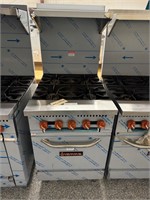 NEW SIERRA SR-4-24 24" 4 Open Burners with 1 Oven