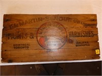 Antique Wooden "Martin-Senour Go.LTD."Ad.Sign