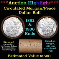 ***Auction Highlight*** Morgan/Peace $1 Mixed Roll