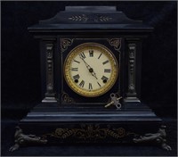 ca. 1900 Victorian Ansonia Mantle Clock w/ Key