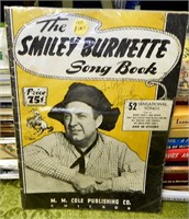 Vintage Smiley Burnette Song Book, Signed