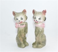 1950's Miss Kitty Cat Salt & Pepper Shaker Set